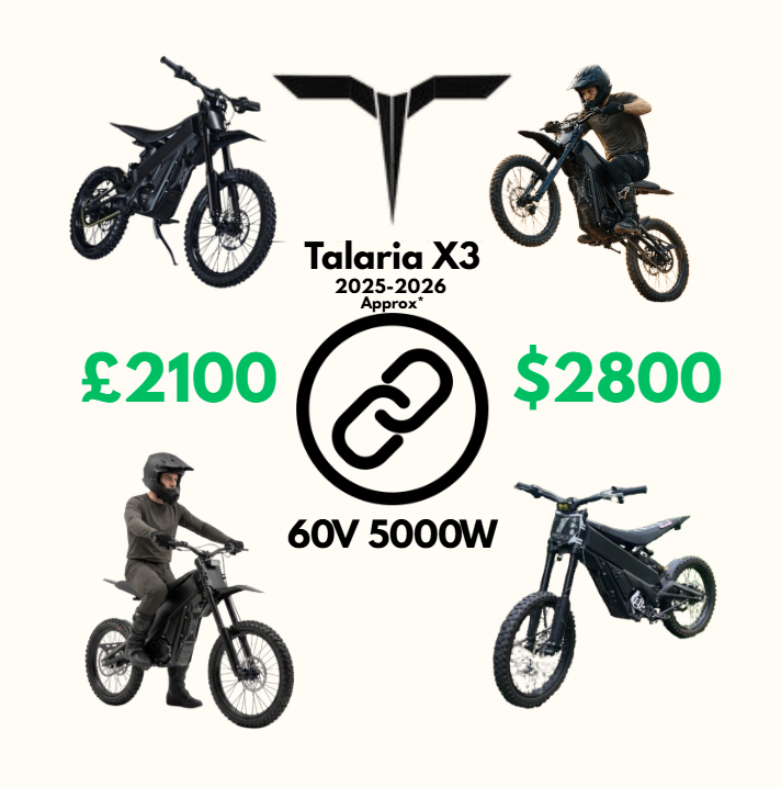 Talaria X3 supplier link + guide